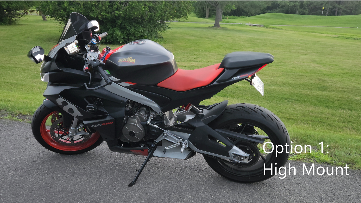 Adjustable Carbon Fiber Fender Eliminator for Aprilia RS 660 /Tuono 660