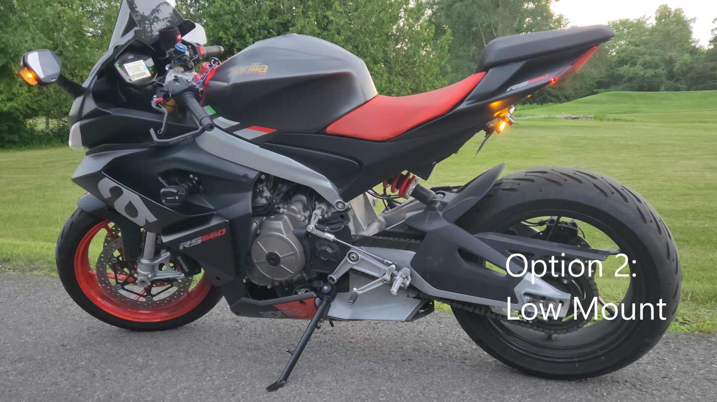 Adjustable Carbon Fiber Fender Eliminator for Aprilia RS 660 /Tuono 660