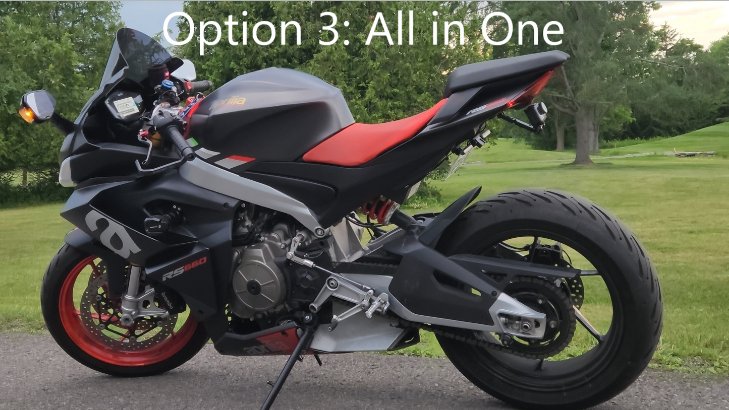 Adjustable Carbon Fiber Fender Eliminator for Aprilia RS 660 /Tuono 660