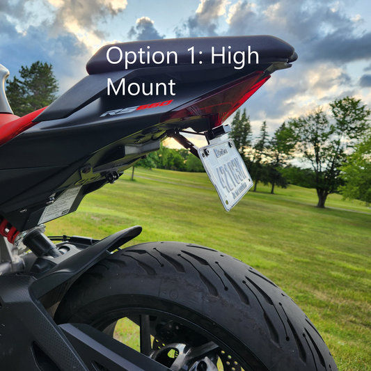Adjustable Carbon Fiber Fender Eliminator (No Turn Signals) for Aprilia RS 660 / Tuono 660