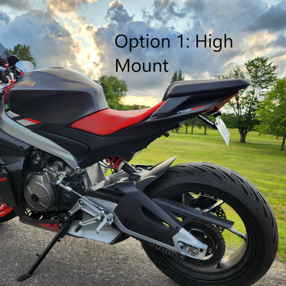 Adjustable Carbon Fiber Fender Eliminator (No Turn Signals) for Aprilia RS 660 / Tuono 660