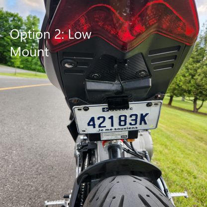 Adjustable Carbon Fiber Fender Eliminator (No Turn Signals) for Aprilia RS 660 / Tuono 660
