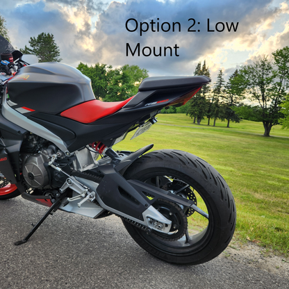 Adjustable Carbon Fiber Fender Eliminator (No Turn Signals) for Aprilia RS 660 / Tuono 660
