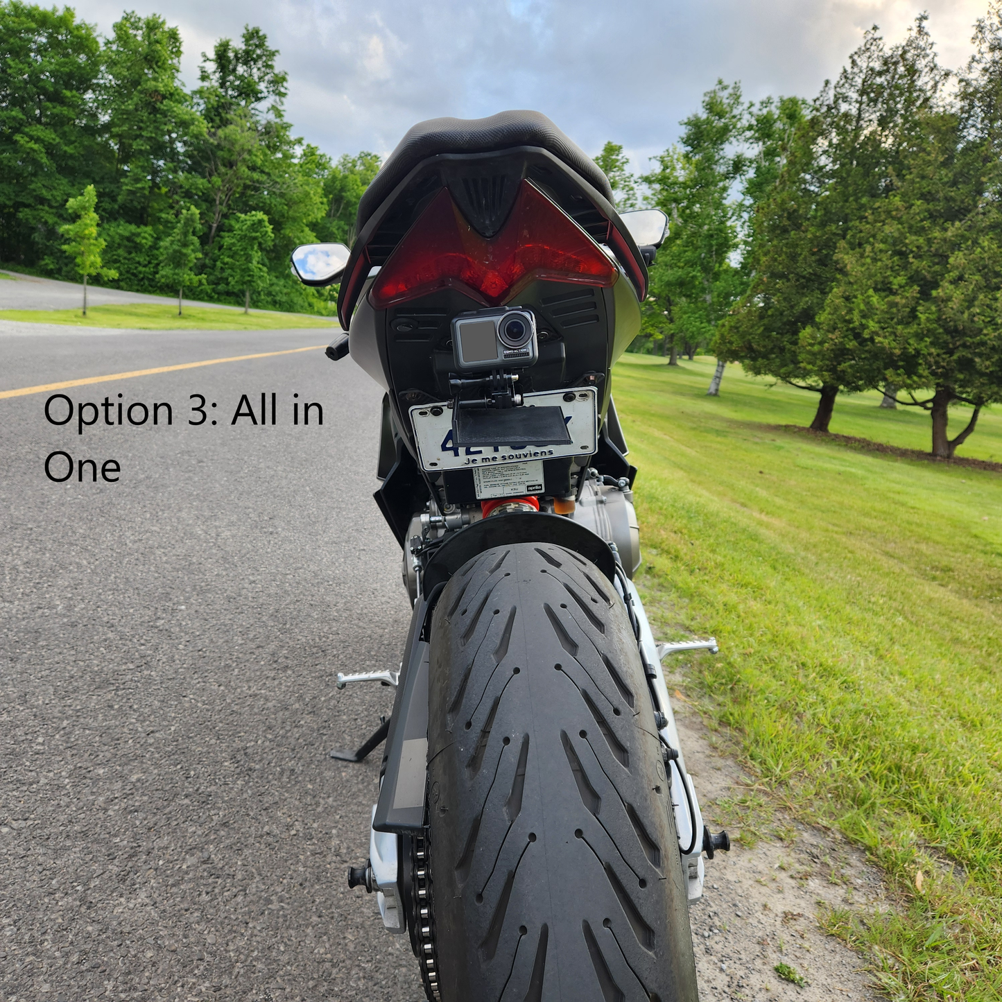 Adjustable Carbon Fiber Fender Eliminator (No Turn Signals) for Aprilia RS 660 / Tuono 660
